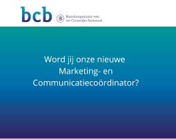 Vacature Marketing- en communicatiecoördinator